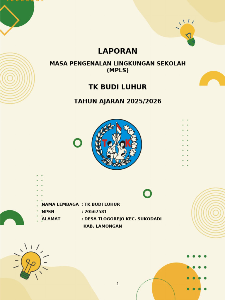 Membangun Fondasi Cemerlang di Cilacap: TK Budi Luhur I